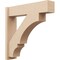Ekena Millwork 8-in W x 34-in D x 34-in H Balboa Block Rough Cedar Woodgrain TimberThane Outlooker, Primed Tan OUTUR080X34X34BOA44RCPR - alternate 1